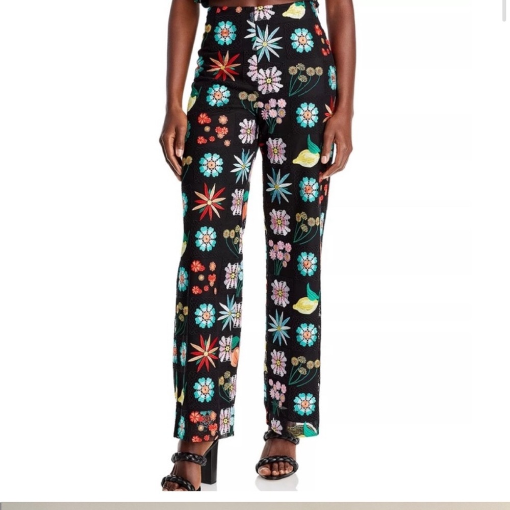 STAUD Oscar Crochet Pants